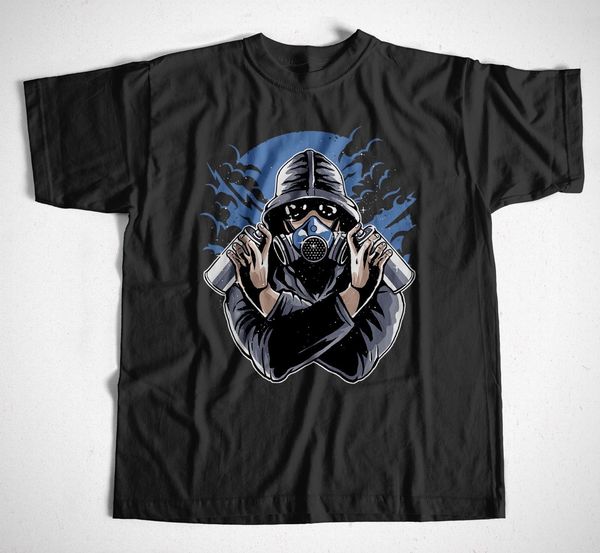 

2019 смешные o шеи футболка футболка граффити gasmask s-4xl лето майка