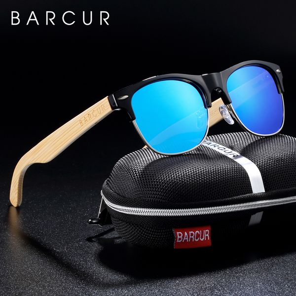 

barcur brand bamboo polarized sunglasses wood sun glasses men women uv400 protection lentes de sol hombre t200619, White;black
