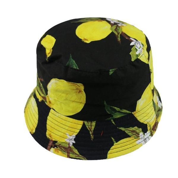 

hat белый женщины bucket черный лимонный fisherman foxmother fruit caps 2019 новый летний hynvw buy_home, Black;white