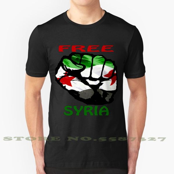 

свободная сирия t - рубашка прохладный дизайн модные футболки tee свободная сирия ислам мусульманский flag свободная сирия
