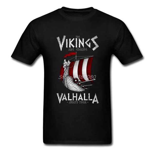 

valhalla vikings t shirt short sleeve clothes pop selling plus size cotton heavy metal men shirts