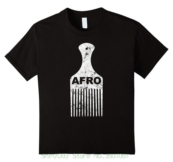 

casual plus size t-shirts hip hop style tee s-2xl afro hair pick t shirt distressed vintage look