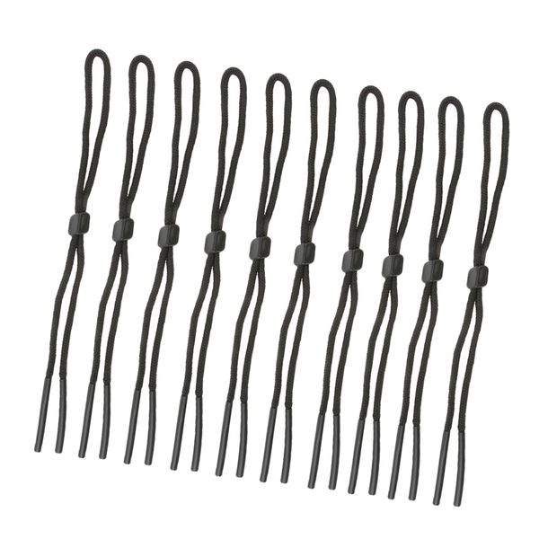 

10pcs non slip eyeglass retainer cord lanyard eyewear holder sunglass elastic neck lanyard rope ear hook for eye sun glasses, Black