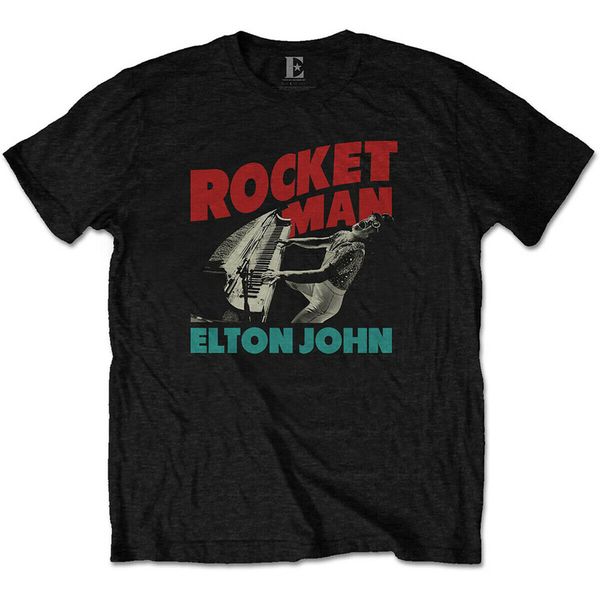 

элтон джон rocket man honky chateau план official человек мужская shirt- показать оригинальное название дешевого crew neck men's top tee