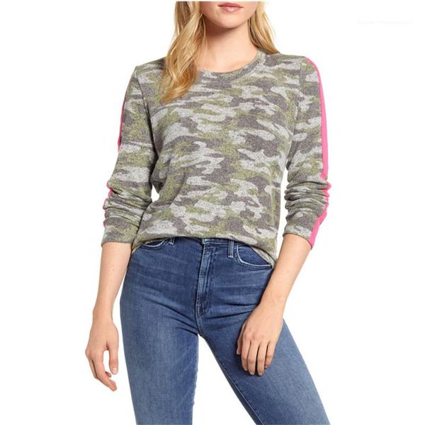 

womens spring autumn clothes casual tees slim women leopard and striped patchwork tshirt designer long sleeve, White
