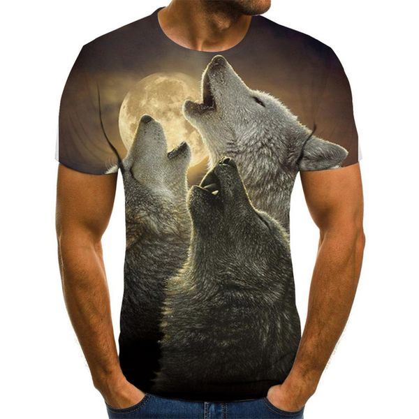 

wolf summer hipster anime homme 3d print shirts funny comics graphic men clothing