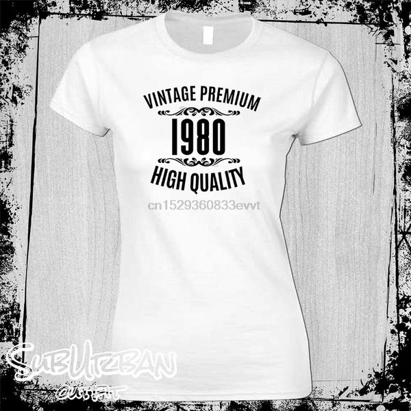 

40th birthday gift for womens t-shirt vintage 1980 funny gift
