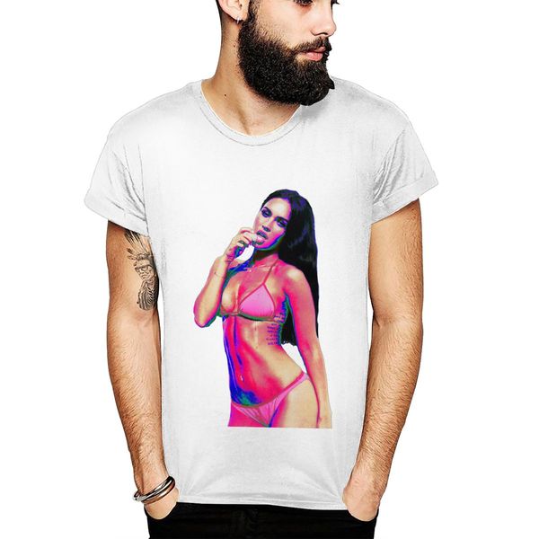 

graphic print man crewneck megan fox t shirt