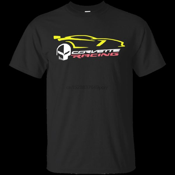 

chevy corvette racing стилизованный автомобиль и череп футболка мужчин черный s 5xl