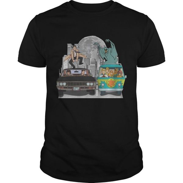 

supernatural and scooby doo scooby gangs natural shirt size s to cool casual pride t shirt men new fashion tshirt loose