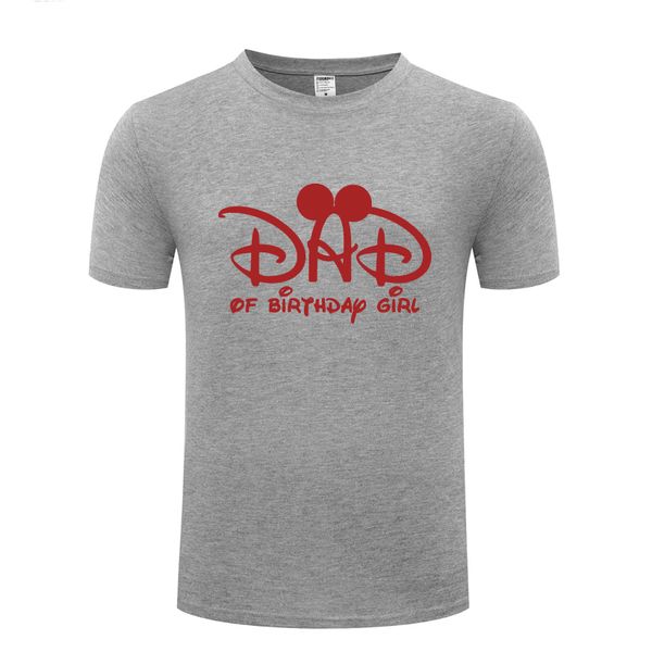 

dad of birthday girl cute cartoon men's t-shirt t shirt men 2018 new short sleeve o neck cotton casual tee