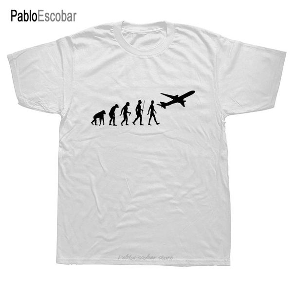 

evolution airplane pilot flying funny t shirts men summer cotton harajuku short sleeve o neck streetwear black t-shir