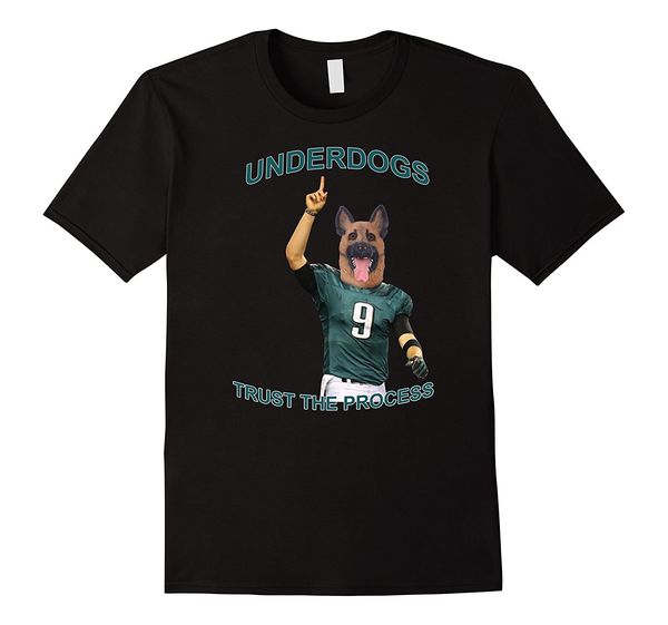 

2019 new summer tee shirt underdogs trust the process footballs shirt cool t-shirt
