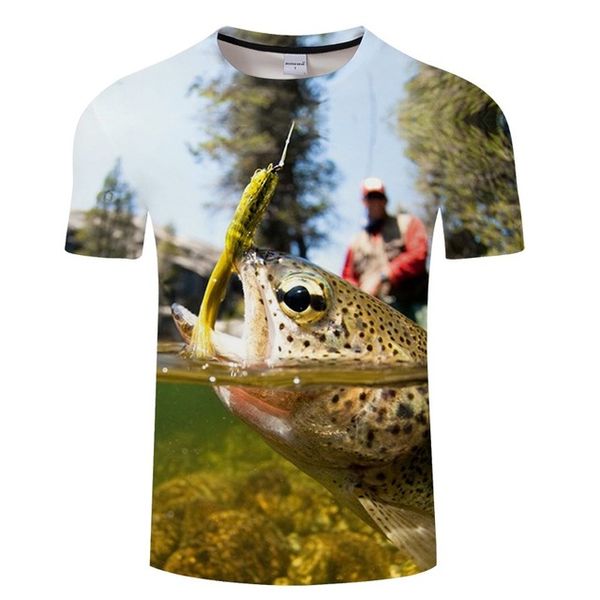 

modal fun fish print digital fishing asian 3d print shirts hentai humor comics men clothing