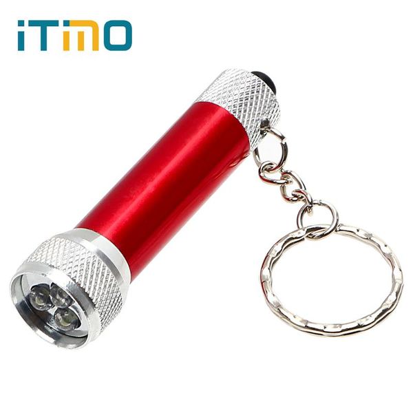 

itimo mini round moon shape with keychain universal aluminum alloy lanterna torches flash light led portable