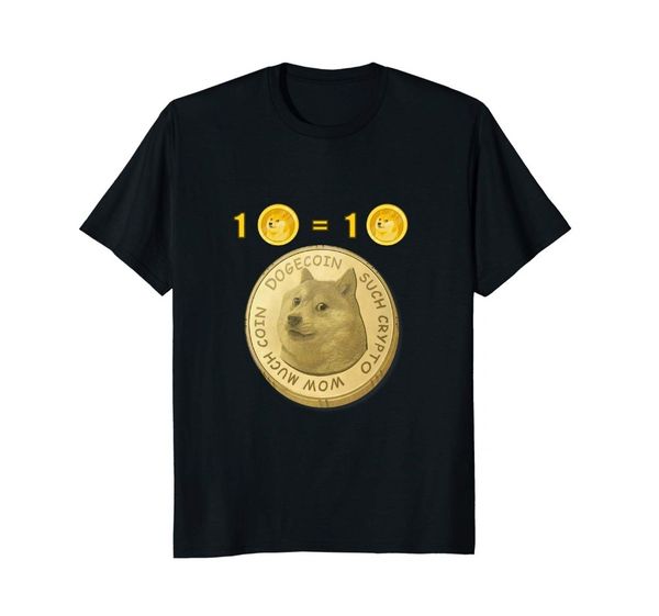 

мужчины топы тис 2019 летняя мода new moon dogecoin crypto валюты 1 doge = 1 doge смешные t-shirt футболка