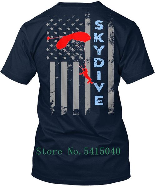 

skydive флаг. премиум tee футболки персонализированного футболка человек прекрасной футболка модного круглый воротник мужская футболка stree