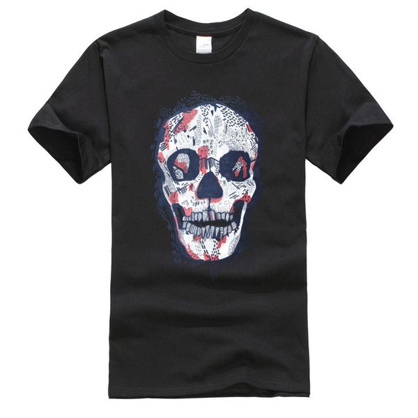

рубцы sugar skull t shirt dia de los muertos мексика tshirt день рубашки мертвого calavera фуфайка мужчина лучшего качество camiseta