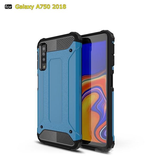

strong hybrid tough shockproof armor phone back case for samsung a750 2018 hard rugged impact resistance cover case
