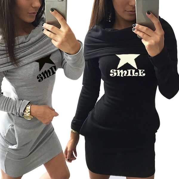 

women's autumn slim hoodies 2020 five-pointed star print piles collar fleece pullovers long sleeve sweatshirts streetwear, Black