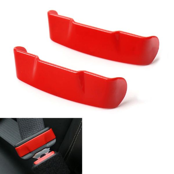 

abs 2pcs safety seat belt buckle clasp insert clip cover protection for 2014-2020 car styling
