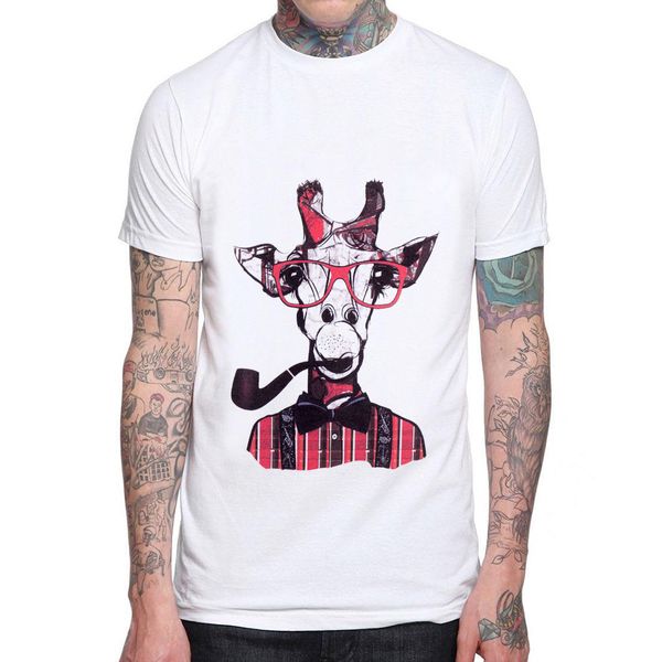 

2019 n fashion men's clothes animal design men t shirt cotton short sleeve t-shirts deer funny cartoon printed tees cool