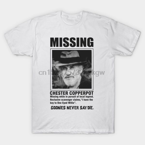 

men tshirt chester copperpot goonies t shirt printed t-shirt tees top