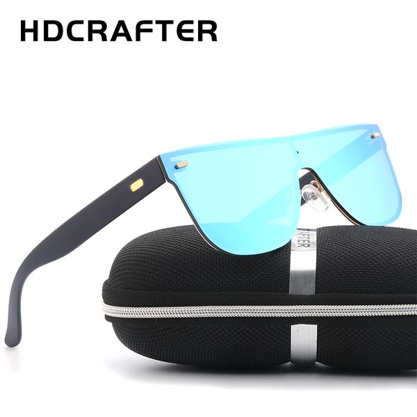 

sunglasses hdcrafter brand designer men oversized flat lens rimless square frame women sun glasses for driving, White;black