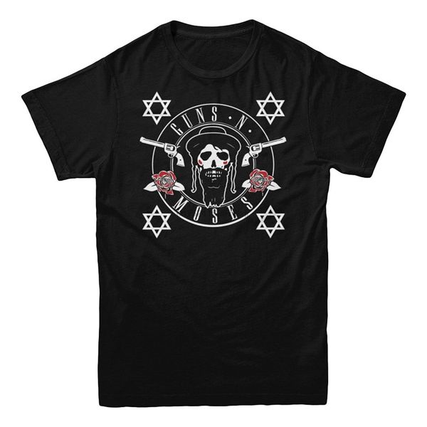 

guns and moses funny jewish t-shirt for mens