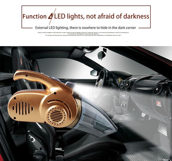 

car vacuum cleaner 120w portable handheld vacuum cleaner wet and dry dual use car vacuum aspirateur voiture 12v