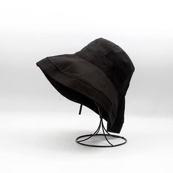 

summer big brim sun hat female sunscreen sun hat japanese wild fisherman solid color female, Blue;gray