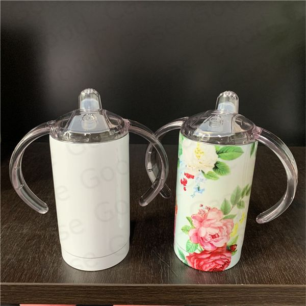 

сублимация теплопередача 12oz чашки термос чашка baby дети чашки с ручкой двойными стенками из нержавеющей стали лучший diy пустой бутылки f
