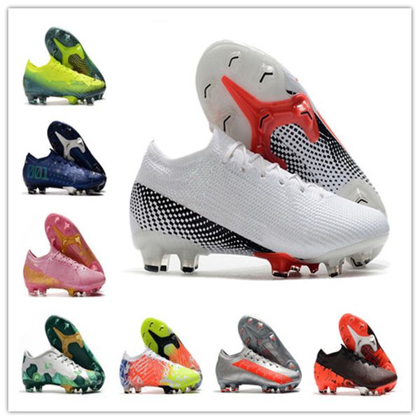 

2020 men mercurial superfly 13 elite fg cr7 safari ronaldo neymar njr pink 360 scarpe calcio soccer football boots shoes