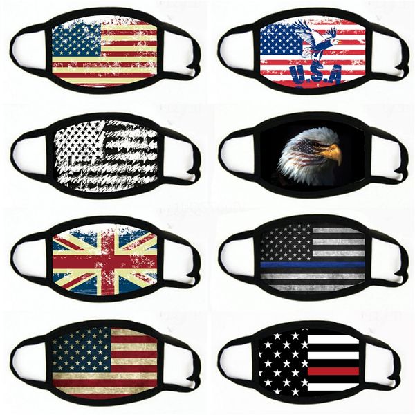 

face mask fashion cottonface masks flag digital sports cosplay halloween mask dust windproof facemask#723, Black