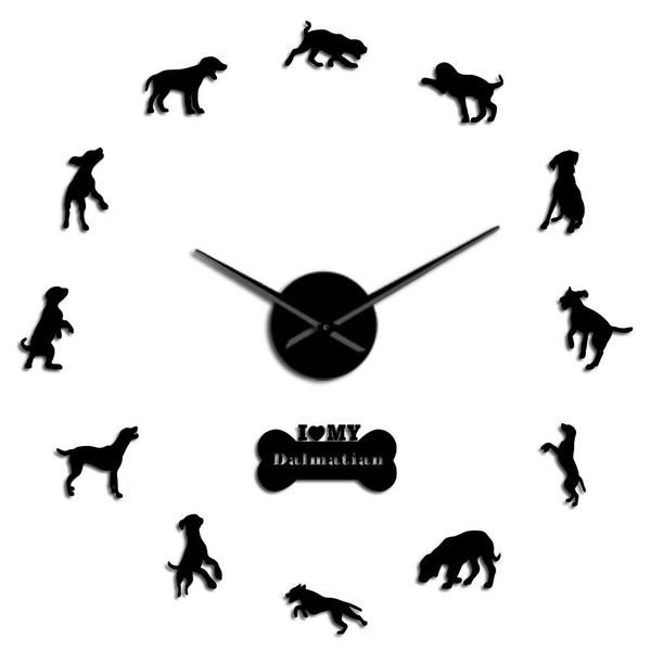 

carriage breed dal diy clock quartz wall wall watch dalmatian pet puppy dog dog hanging decorative wall art big frameless silent bbyqgx