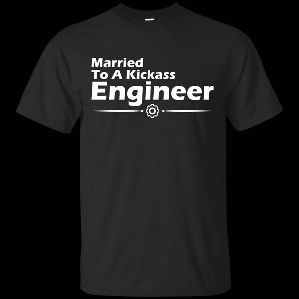 

2020 fashion married to a kickass engineer tee shirt