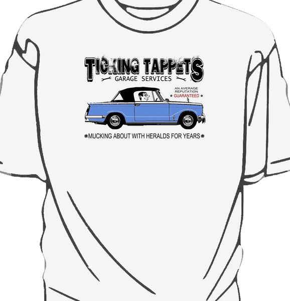 

fashion 2019 men short sleeve tshirt 'ticking tappets garage services' t-shirt classic american car fans herald family t shirts