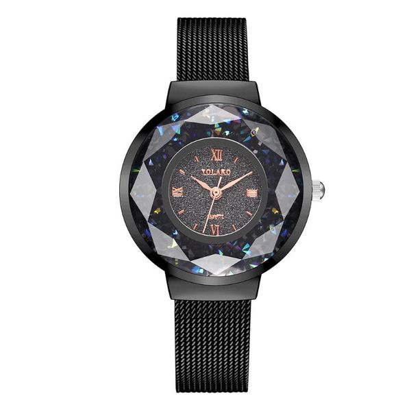

wristwatches yolako women watches ladies wrist watch 2021 stainless steel band black for relogio feminino, Slivery;brown