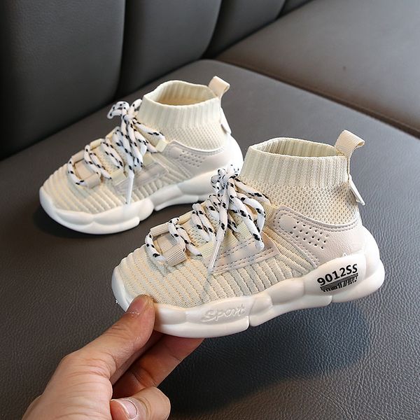 

2020 new children shoes sport shoes for boys autumn fashion comfortable air mesh breathable soft running kids sneakers for girls, Black