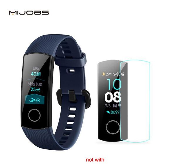 

2pcs/pack mijobs full cover soft tpu film screen protector for huawei honor band 4 / 4 running wristband (not tempered glass)