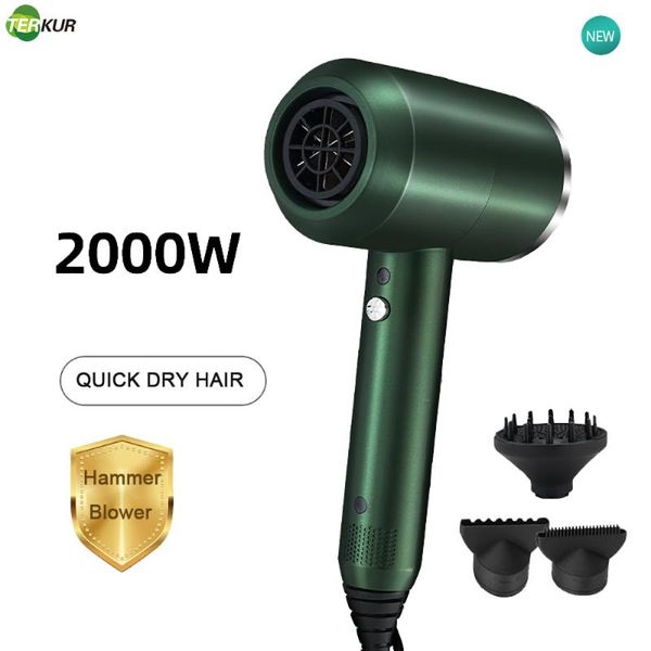

electric hair brushes dryer with diffuser salon 2000w negative ionic blow fast drying 3 heat settings 2 speed & one cool