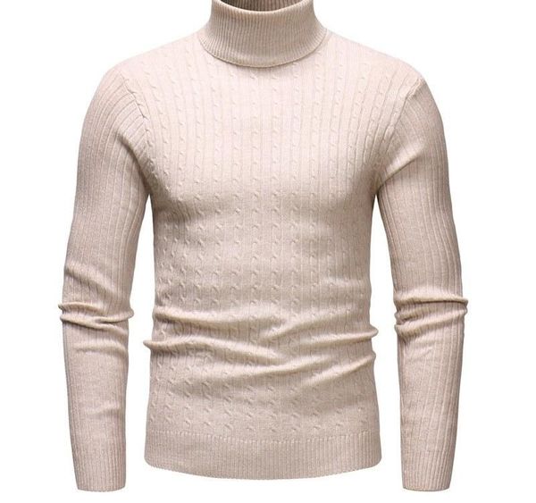 

autumn winter men bottoming sweater turtleneck long-sleeved solid slim warm003, White;black