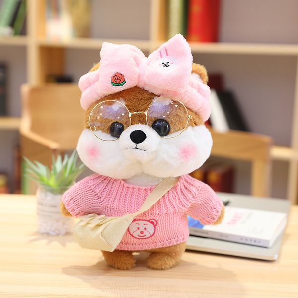 pink shiba plush