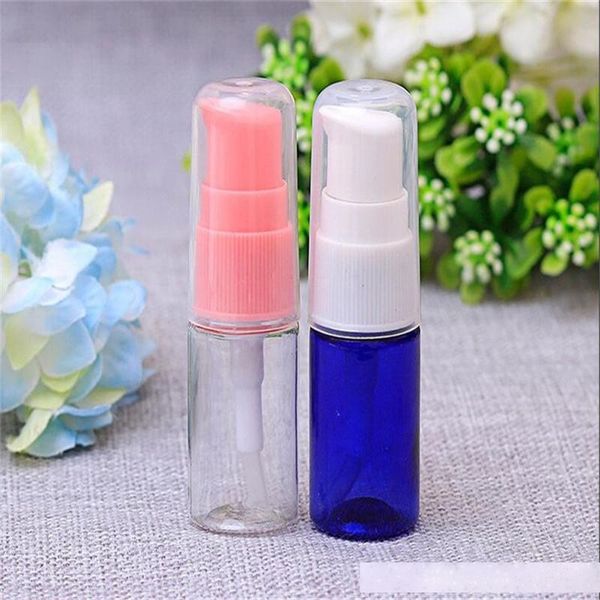 

10ml portable plastic empty refillable bottle cream shampoo lotion press pump bottle with cap travel jar toiletries container