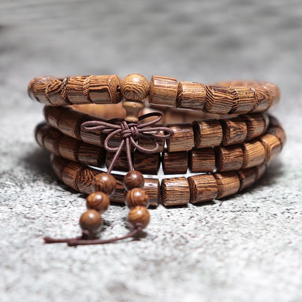 

2020 minimalist wood bracelets for men 5/6/8mm beaded braslet prayer jewelry buddha brazalete vintage charm braclet pulseras, Black