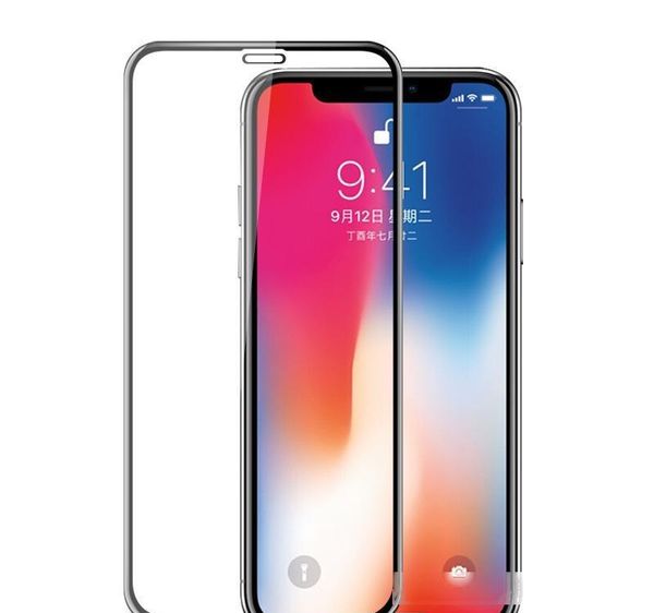 

for iphone 6 7 8 plus x xs xr xs max 9h full cover colorful tempered glass screen protector