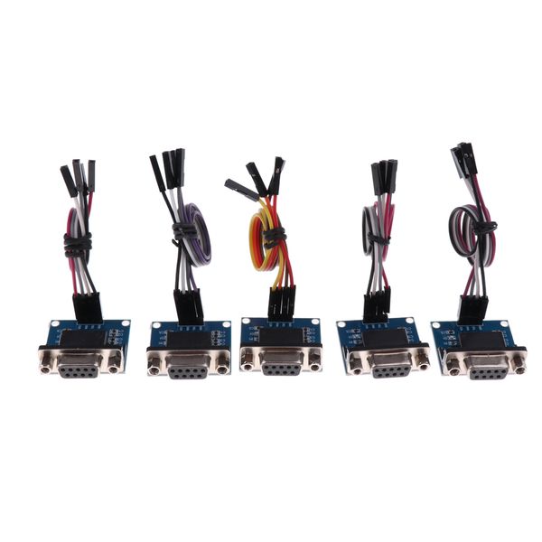 

5 pack of rs232 to ttl converter board serial module 3.3v-5.5v max3232 for