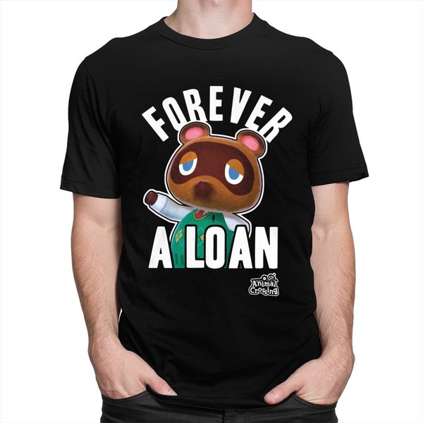 

stylish video game animal crossing t shirts for men short sleeves leisure forever a loan tee 100% cotton summer t-shirt merch