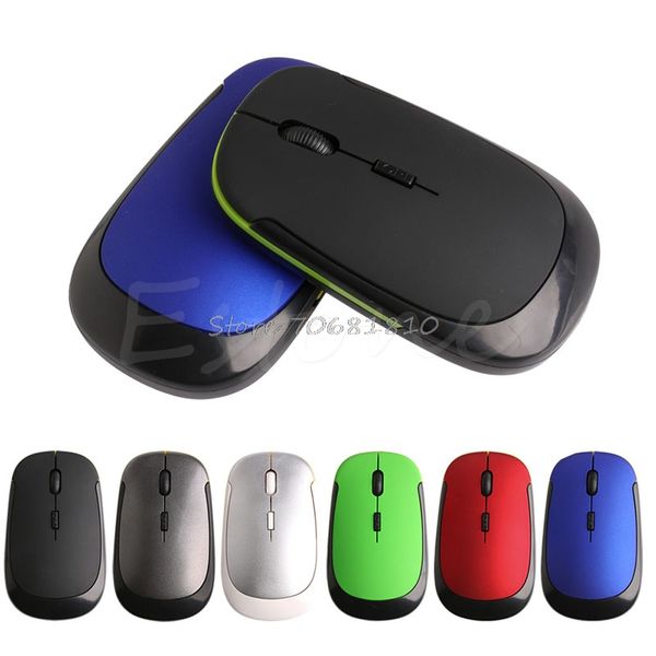 

mini usb wireless 2.4g mouse ultra slim optical mice nano receiver for lappc
