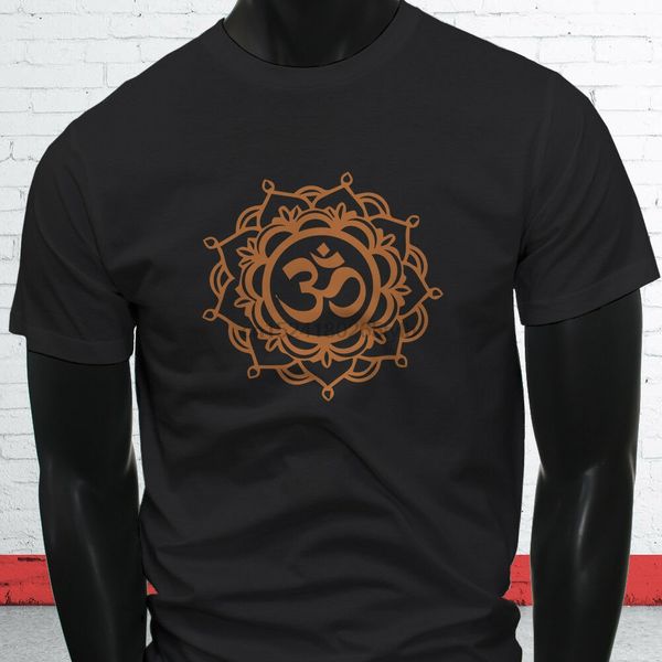 

zen buddha art hindu relax india proud ohm spiritual religion mens black t-shirt